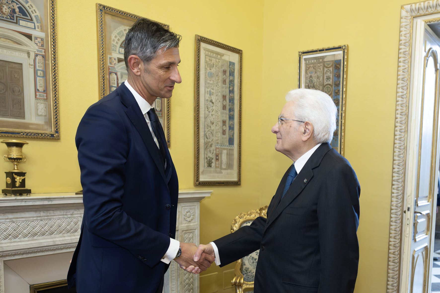 Cristian Camisa ricevuto dal Presidente della Repubblica